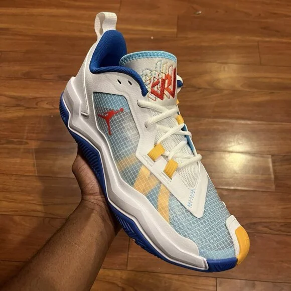 Nike Air Jordan One Take 4 White Blue Basketball Shoes Size 11.5 - Picture 7 of 7